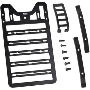 Levigo RC Metal Luggage Carrier Roof Rack with Climbing Ladder Compatible With Traxxas 1/18 TRX-4M Bronco RC Upgrade Parts Luggage Tray Roof Rack Cargo Basket