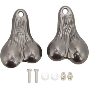 DJDK Hanging Truck Balls Nuts,Bumper Balls Bull Nuts Zinc Alloy Hanging Truck Balls Nuts for 1/10 Universal RC Cars(Titanium)