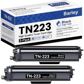 TN223BK TN223 Black Toner Cartridge Compatible TN223BK TN-223BK Replacement for Brother TN223 TN223BK MFC-L3710CW MFC-L3770CDW MFC-L3750CDW Printer (2-Pack).