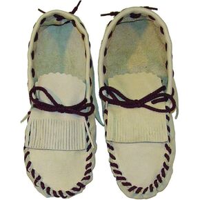 Moccasins Making Kit - Handmade Moccasins Kit - DIY Leather Moccasin Craft Project - Miscellaneous Brown or Tan Colors (Men's 9 / Women's 11 - Grain)