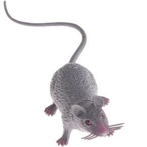 Realistic Halloween Rat Prop - Creepy Animatronic Fake Mouse for Haunted Houses & Prank Kits, Outdoor Decor for Horror Parties