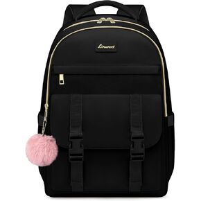 College Backpack School Bookbag for Women: 15.6 Inch Daypack for Student Large Back Pack Anti Theft Middle High School Bag Aesthetic Travel Laptop Backpacks Durable Book Bag for Teen Girls Khaki Beige