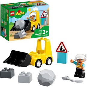 LEGO DUPLO Town Bulldozer Construction Vehicle 10930 Toy Set, Early Development and Activity Toys, Gift for Grandchildren, Toddlers, Boys & Girls Ages 2 Years Old and Up