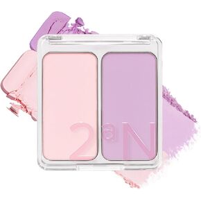 2-in-1 Cheek Tint Blush Contour Palette Hot Living Coral Blush High Pigment Blush Cheek Tint Compact Powder Makeup Blush Cheek Stain Face Makeup Powder Blush Face Korean Beauty Blush (0.30 fl oz) in Saudi Arabia