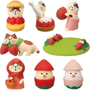 Cat Car Decor Dashboard Accessories,Outdoor Garden Statue for Home,Office Desk,Graduation Gifts,Cat Lover Sympathy Memorial Decorations Kitty Memorial Gift 8PCS