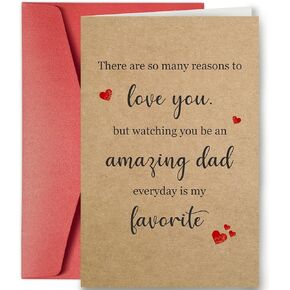 SuperShunhu Funny Father’s Day Card for Dad, Sarcastic Birthday Gift from Daughter, We Have The Perfect Father-Daughter Relationship