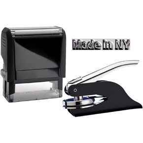 Hubco Self Inking New York Notary Stamp & Seal Embosser Value Package