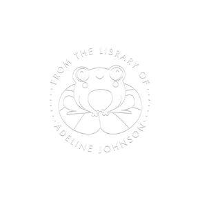 Cute Frog Book Embosser Personalized, Cottagecore Stamp Custom, Cozy Gamer Book Stamp, Kawaii Library Stamp Personalized, From The Library Of Custom Stamp, Self Inking Stamp, Rubber Stamp or Embosser
