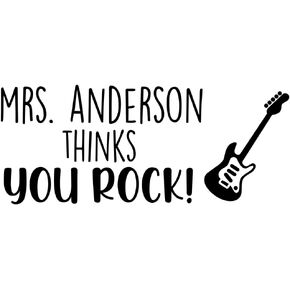 Teacher Stamps - Custom Stamp for Grading, Homework, Classroom, and School Supplies I Create Personalized Messages I Includes Color Ink Options (Self Inking Options) - U Rock Design
