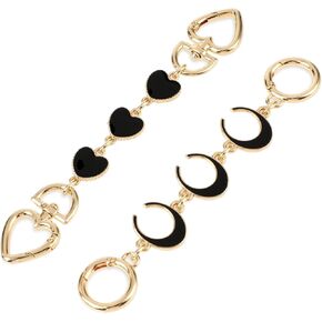 Bag Extender Chain Purse Strap Extenders for Handbags,Purse Chain Extender Bag Strap Extender Purse Strap Extension Replacement Purse Making Charms Supplies Accessories for Purse Handbag,2 PCS