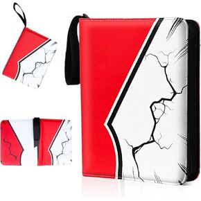 3 Ring Card binder, 4 Pocket Top Loader Binders Fits 440 Cards Collection Albums, Waterproof Trading Binders with 55 Removable Sleeves for Game Cards, Sports Cards, Baseball Cards
