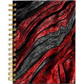 iampanda Spiral Journal Notebook,Strong TwinWire Binding with Premium Paper for Girl Women,60 Sheets A5 College Ruled NotebookJournal,Perfect for School Office Home Gifts,Sunflower Pink Flowers Dog