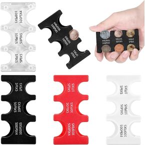 4 Pcs Japanese Yen Coin Holders Change Storage Boxes Portable Coin Storage Trays Boxes with 6 Slots Rectangle Coins Organiser and Dispenser Plastic Display Organiser for Travel Car