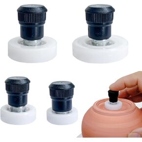 4 Piece Ceramic Clay Finishing Tool with Hand Protection Pottery Wheel Trimming Tools Throwing Trimming Rotation Tools Clay Repair Tools Convenient Pottery Trimming Suitable for Clay Enthusiasts