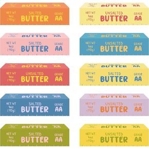 Laffact 100Pcs Book Tracker Bookmarks - Butter Stick Shaped Book Tracker, Yellow Blue Pink Themed Baking Bookmarks, Colorful Reading Page Marker Gift for Bookish Book Lover School Library Supplies