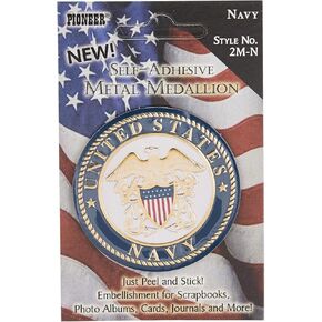 Pioneer Military Metal Medallion, Navy