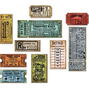 Tim Holtz Sizzix Thinlits Dies, Ticket Booth