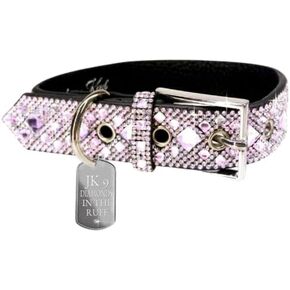 Jacqueline Kent Diamonds in The Ruff Dog Collar, Large (Pink)