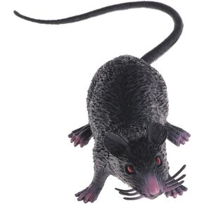 Lifelike Fake Mouse Toy, Realistic Mice Toy, Spooky Rat Toy for Halloween Prank, Black