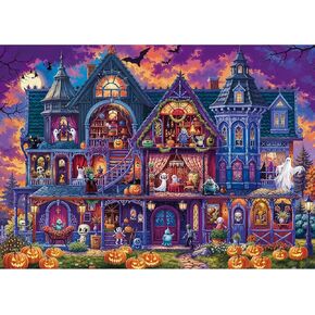 Monster House Jigsaw Puzzle for Adults 1000 Pieces - Challenging Puzzle for Game Nights, for Kids Ages 14 Years and Up