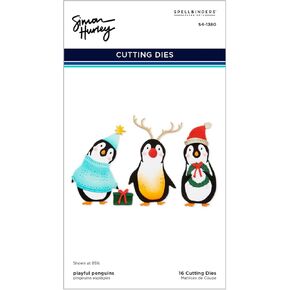 Spellbinders Etched Dies, Playful Penguins, Let It Snow