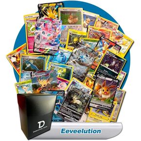 Eevee TCG Random Assortment Bundle || Guaranteed Ultra Rare + 10 Random Cards + Dan123yal Deck Box