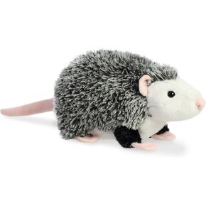 Aurora® Adorable Mini Flopsie™ Ozzie Opossum™ Stuffed Animal - Playful Ease - Timeless Companions - Black 6.5 Inches
