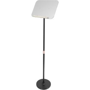 Portable Floor Lectern Podium Stand for Speech, Presentation, Adjustable Height for Laptop, Book or Sheet Music (White)