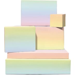 CENTRAL 23 Pastel Wrapping Paper - Ombre - 6 Sheets Gift Wrap For Her - Recyclable - For Birthday Baby Shower Anniversary