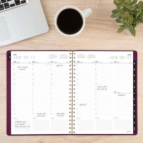 AT-A-GLANCE 2026 Appointment Book Planner, Weekly & Monthly, 8.25" x 11", Large, Half-Hourly, Contemporary, Purple (70940X1426) in Saudi Arabia