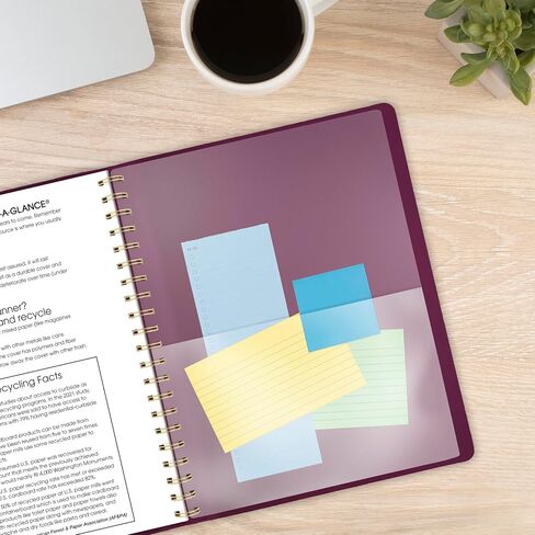 AT-A-GLANCE 2026 Appointment Book Planner, Weekly & Monthly, 8.25" x 11", Large, Half-Hourly, Contemporary, Purple (70940X1426) in Saudi Arabia