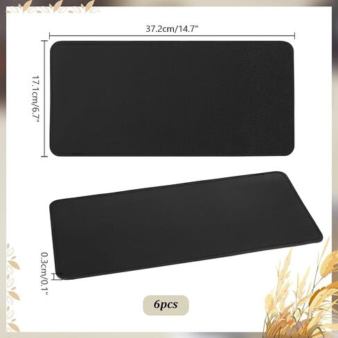 PH PandaHall 2pcs PU Leather Bag Bottom, 14.6x6.7'' Black Base Shaper Rectangle Purse Bottom Shaper Pad Insert Cushion Base Shaper for Handbag Tote Purse Clutch Crossbody Bag Backpack Canvas Bag in Saudi Arabia