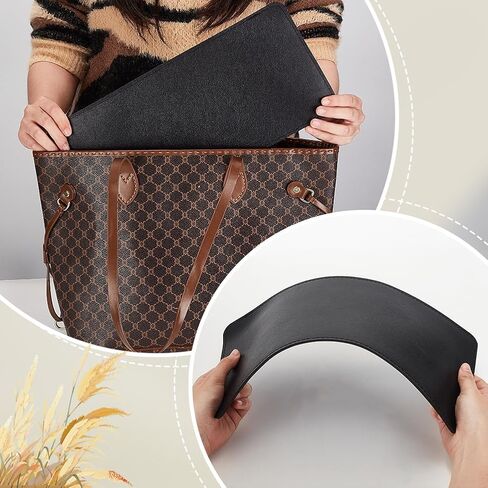 PH PandaHall 2pcs PU Leather Bag Bottom, 14.6x6.7'' Black Base Shaper Rectangle Purse Bottom Shaper Pad Insert Cushion Base Shaper for Handbag Tote Purse Clutch Crossbody Bag Backpack Canvas Bag in Saudi Arabia