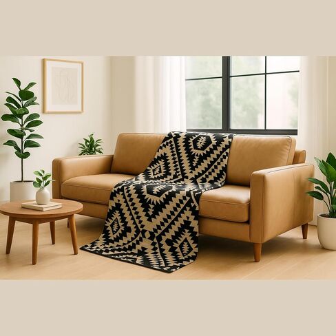 Alpaca Wool Blanket 80x90 in, Hypoallergenic, Soft, Lightweight, Handwoven, Queen Size Red tones in Saudi Arabia