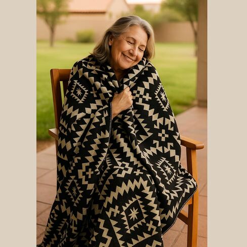Alpaca Wool Blanket 80x90 in, Hypoallergenic, Soft, Lightweight, Handwoven, Queen Size Red tones in Saudi Arabia