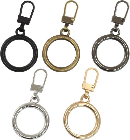 Kemcatui 5pcs سحر السوستة المعدنية السوستة ، تسحب Zipper Star بديل قابلة للفصل لمحفظة الحقائب معطف الظهر على ظهر حقيبة الظهر (أسود ، ذهبي ، أسود ، سوداء ، نحاس ، نحاس) in Kuwait