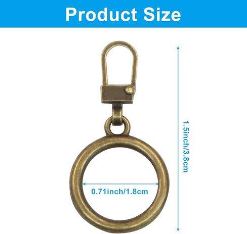 Kemcatui 5pcs سحر السوستة المعدنية السوستة ، تسحب Zipper Star بديل قابلة للفصل لمحفظة الحقائب معطف الظهر على ظهر حقيبة الظهر (أسود ، ذهبي ، أسود ، سوداء ، نحاس ، نحاس) in Kuwait