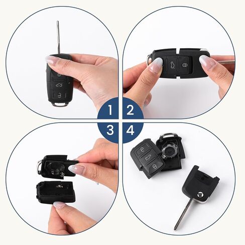 Meejune Fake Car Key Hidden Safe with Secret Compartment - Realistic Looking Key Fob to Store Jewelry or Valuables, Diversion Safe Hidden Safes in Plain Sight, 1 Pack in Saudi Arabia