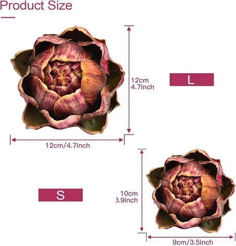 Fake Artificial Artichoke Vegetables Faux Plastic Artichoke Wedding Party Table Home Plastic Flower Decoration(3pcs) in Kuwait