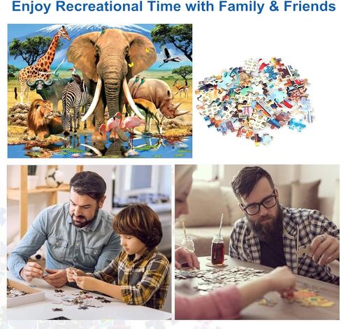 500 Piece Puzzles for Adults Blue-Green Hummingbird 20.5 x 15 Inch 500 Piece Jigsaw Puzzles for Kids Adults Puzzles 500 Pieces for Adults Holiday Educational Challenge Toy in Saudi Arabia