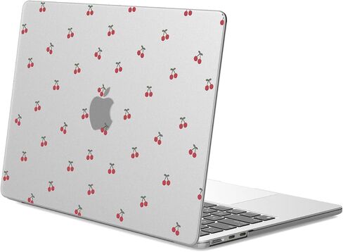 Joyland Clear Hard Shell Case متوافق مع 13 بوصة Macbook Air Case A1932/A2179/A2337 Cute Bear Bowknot طباعة كمبيوتر محمول ماتي المطبوعة للنساء للنساء 13 بوصة in Saudi Arabia