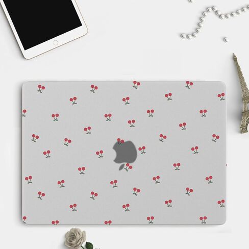 Joyland Clear Hard Shell Case متوافق مع 13 بوصة Macbook Air Case A1932/A2179/A2337 Cute Bear Bowknot طباعة كمبيوتر محمول ماتي المطبوعة للنساء للنساء 13 بوصة in Saudi Arabia
