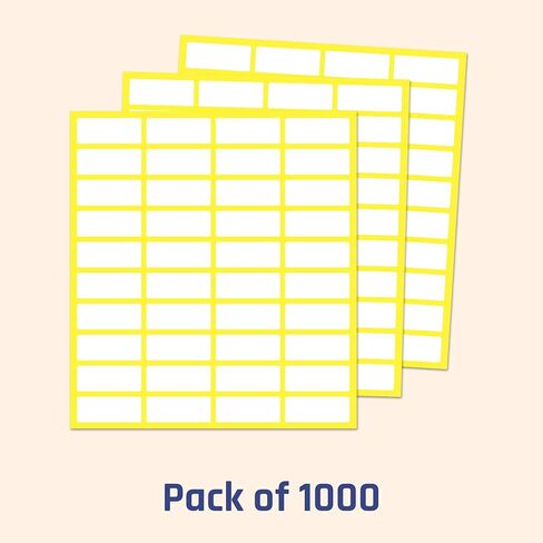 1000 Pieces, 0.75" x 0.3" - Small Labels Stickers to Write on, White Price Pricing Stickers in Saudi Arabia