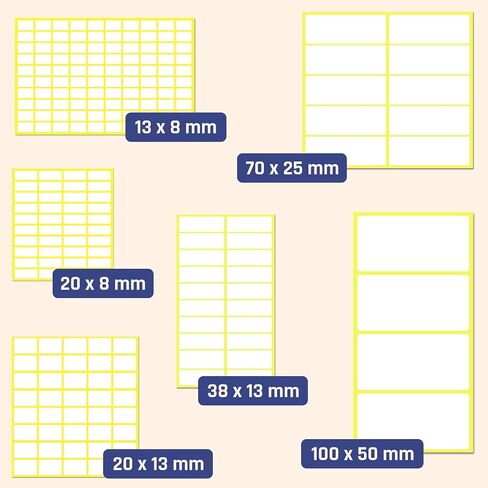 1000 Pieces, 0.75" x 0.3" - Small Labels Stickers to Write on, White Price Pricing Stickers in Saudi Arabia