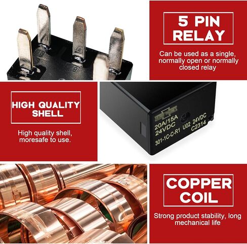 مرحلات الأغراض الخاصة بالسيارات 301-1A-C-R1-U03-12VDC 4 PIN 4 Pack in Kuwait