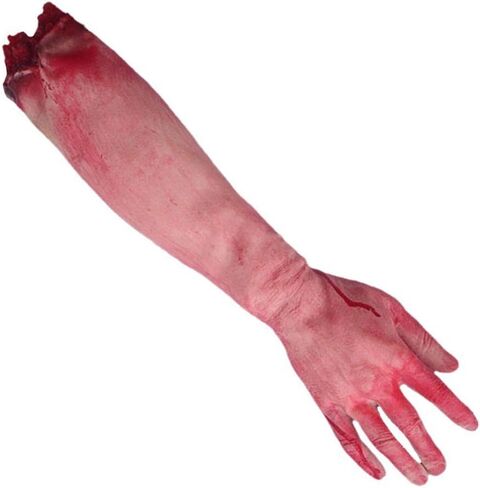 Halloween Bloody Body Parts, Scary Fake Severed Arm Realistic Broken Hand Props for Halloween Party Haunted House Decorations (Broken Arm) in Kuwait