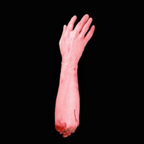 Halloween Bloody Body Parts, Scary Fake Severed Arm Realistic Broken Hand Props for Halloween Party Haunted House Decorations (Broken Arm) in Kuwait
