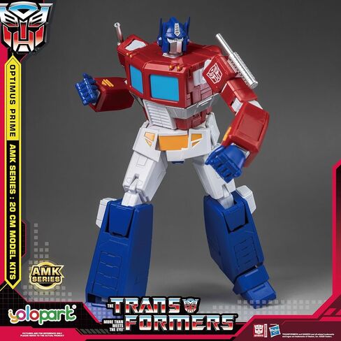 YOLOPARK Optimus Prime Transformer Toys,AMK Series 7.87 Inch Highly Articulated Transformers G1 Action Figures with Weaponry for Adults Boys Girls,No Converting in Saudi Arabia