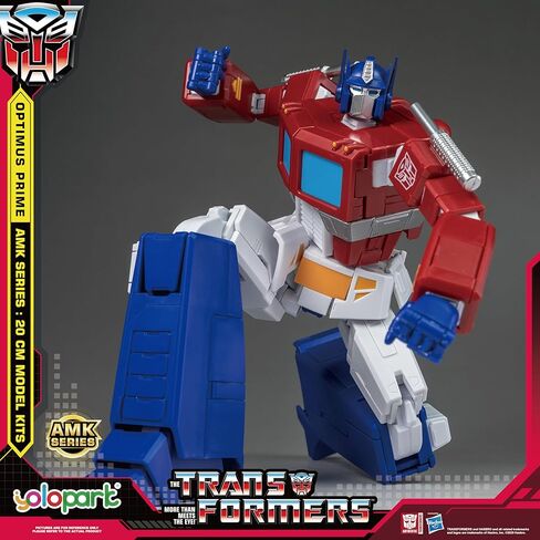 YOLOPARK Optimus Prime Transformer Toys,AMK Series 7.87 Inch Highly Articulated Transformers G1 Action Figures with Weaponry for Adults Boys Girls,No Converting in Saudi Arabia