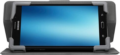 Targus SafeFit Universal Tablet Case for 7-8.5" 360-Degree Rotating Tablet with Hands Free Standup, Military Grade Drop- Safe Protection, Secure Closure,Water-resistant,Anti-Scratch, Black (THZ784GL) in Kuwait